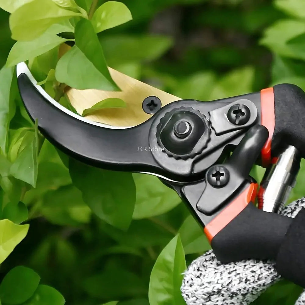 Ergonomic Non Slip Handle 8.5 Inch SK5 Blade Garden Pruners Scissors For Bonsai Fruit Trees Flowers Daily Branch Pruning Qme