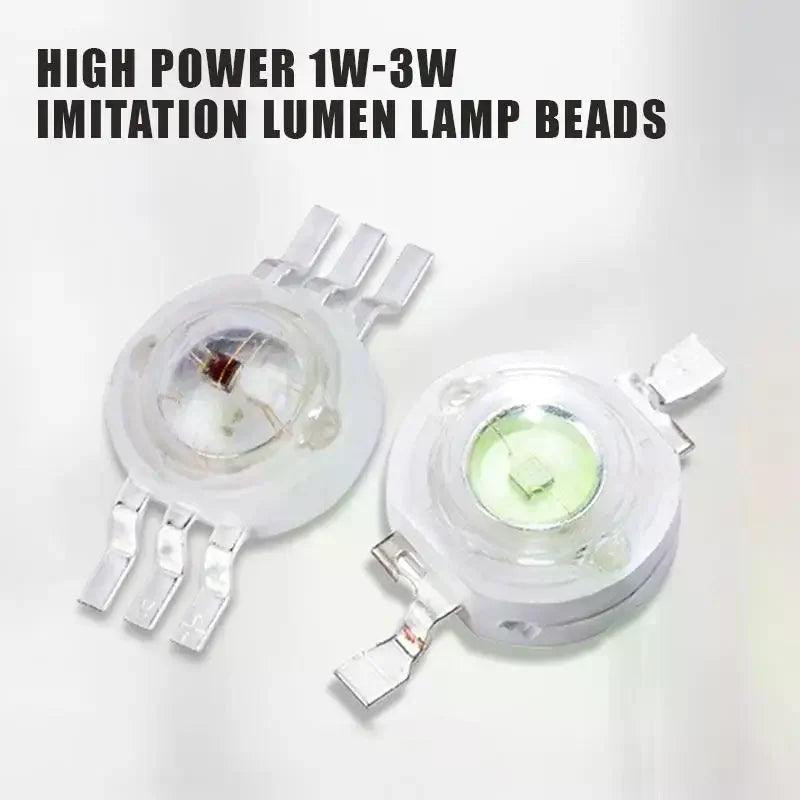10Pcs High Power 0.5/1/1.5/3W Imitation Lumen LED Lamp Beads With High Brightness For DIY Lighting Flashlight Repairs Qme