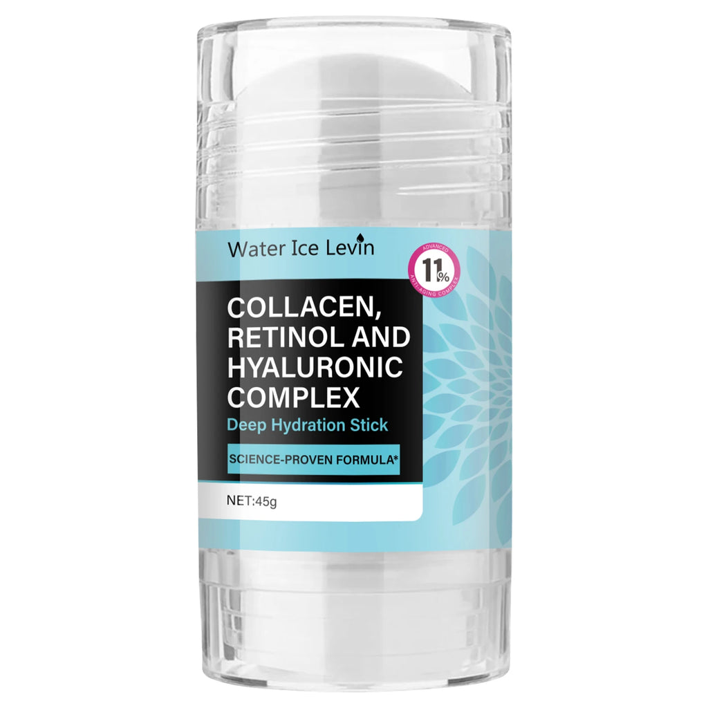 Retinol Collagen Facial Care Stick, Tightens Facial and Neck Skin, Suitable for Both Men and Women, Moisturizing, Refreshing, Easy to Absorb, Elastic and Translucent, Locks in Moisture, Long-Lasting Hydration Qme
