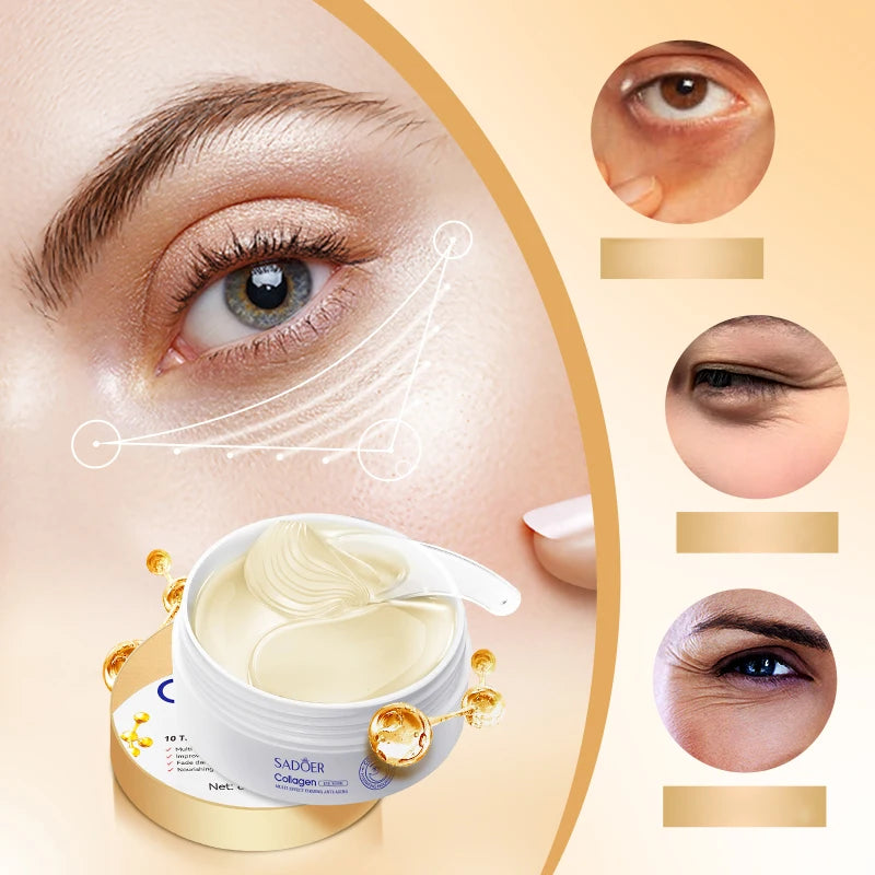Collagen Eye Mask Deep Moisturizing Firming Skin Around Eyes Care Qme