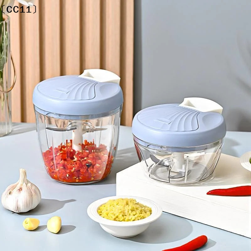 Manual Pull Crusher Food Chopper Stainless Steel Meat Mincer Garlic Qme