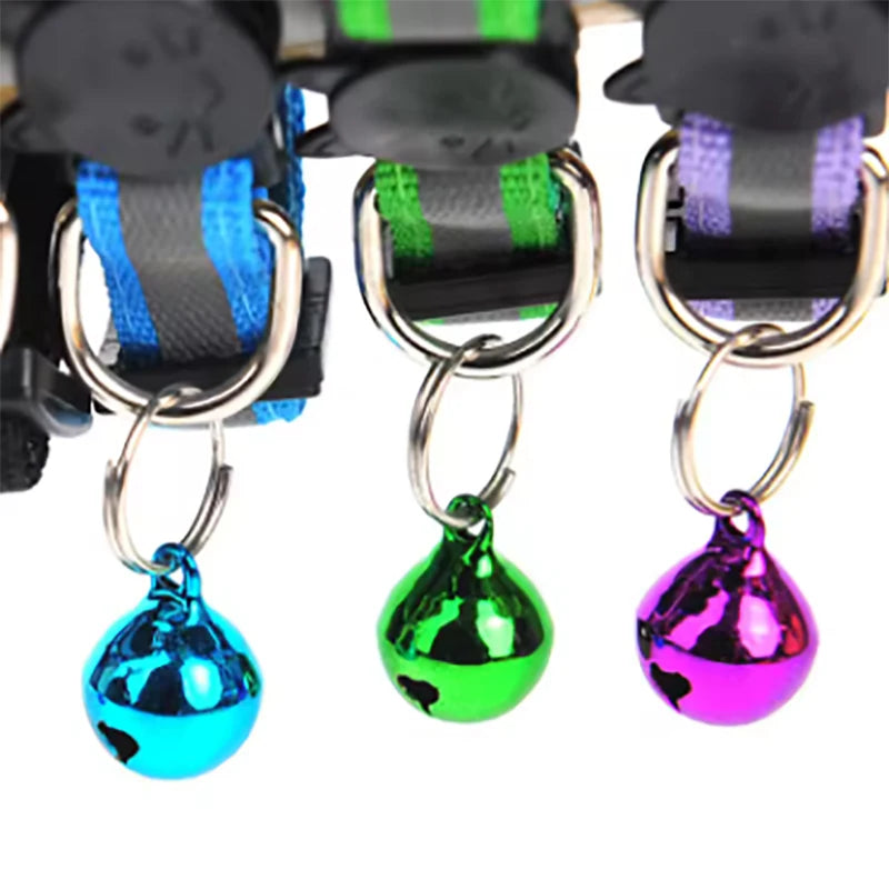 Reflective Split Type Cat Collar Colored Cat Collar Pet Kitten Product Suitable for Cats to Wear When Going Out Qme