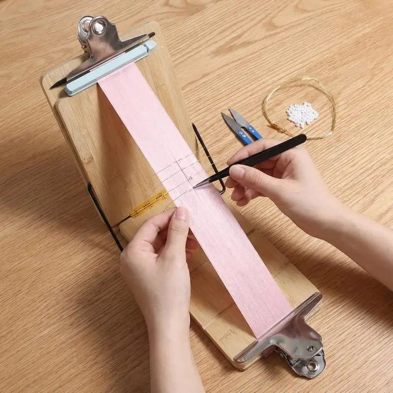 Wooden Frame Adjustable Level Fabric Flower Maker Velvet Flower Tool DIY Crafting Support For Valentine Wedding Party Gift Qme