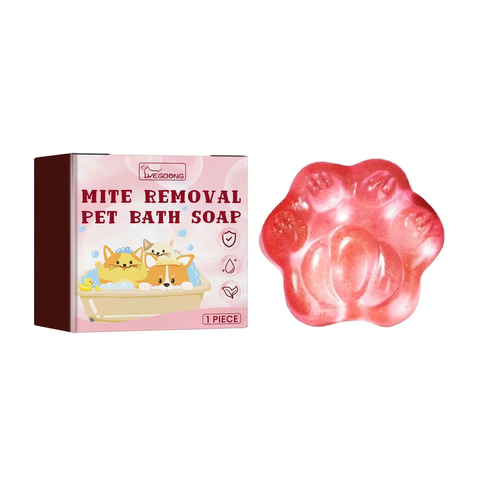 Pet Soap Dogs Hair Softening Flea Lice Insect Killer Cats Mite Removal Itching Relieve Skin Treatment Moisturizing Pet Shampoo Qme