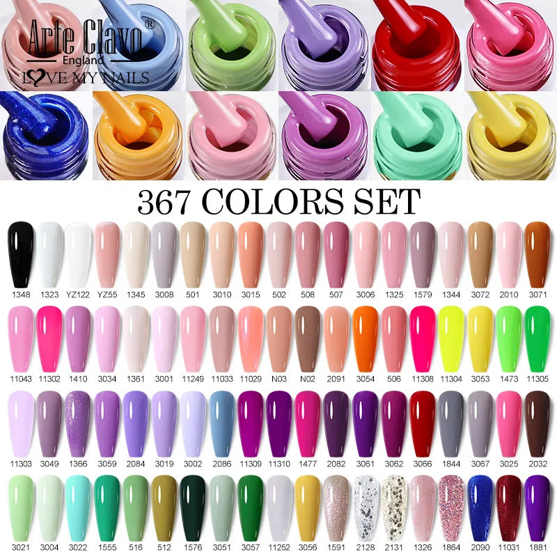 Arte Clavo Gel Nail Polish Spring 140 Colors Summer Decoration Semi Qme