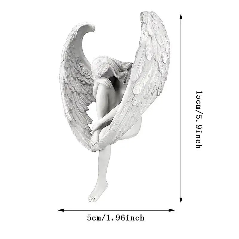 Creative Sculpture Decoration Redemption Angel Statue Jewelry Qme