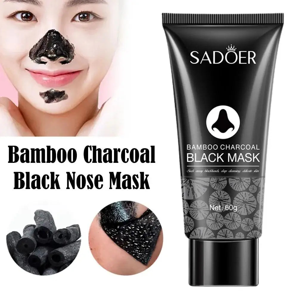 Blackhead Removal Face Mask Unisex Nose Bamboo Charcoal Pores Dirt Qme