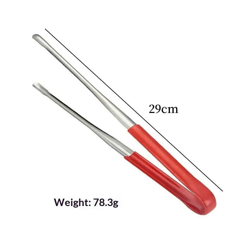 Barbecue Clip Grill Tongs Stainless Steel Meat Food Cooking Utensils Qme L BL
