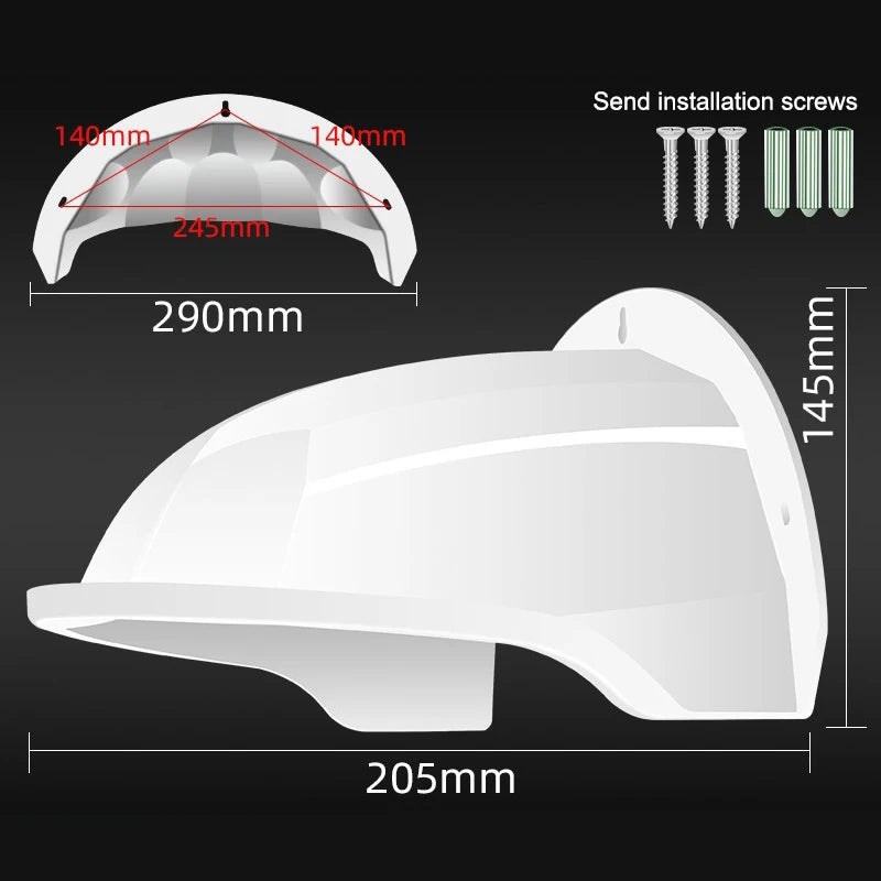 Universal Sun Rain Shade Camera Cover Shield Nest Ring Arlo Dome Qme white
