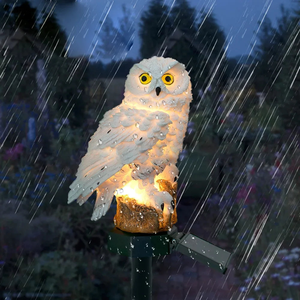 Solar Lamp Owl Animal Solar Garden Lights Solar Powered Solar Led Light Outdoor Garden Decoration Lamp Waterproof Solar Lights Qme