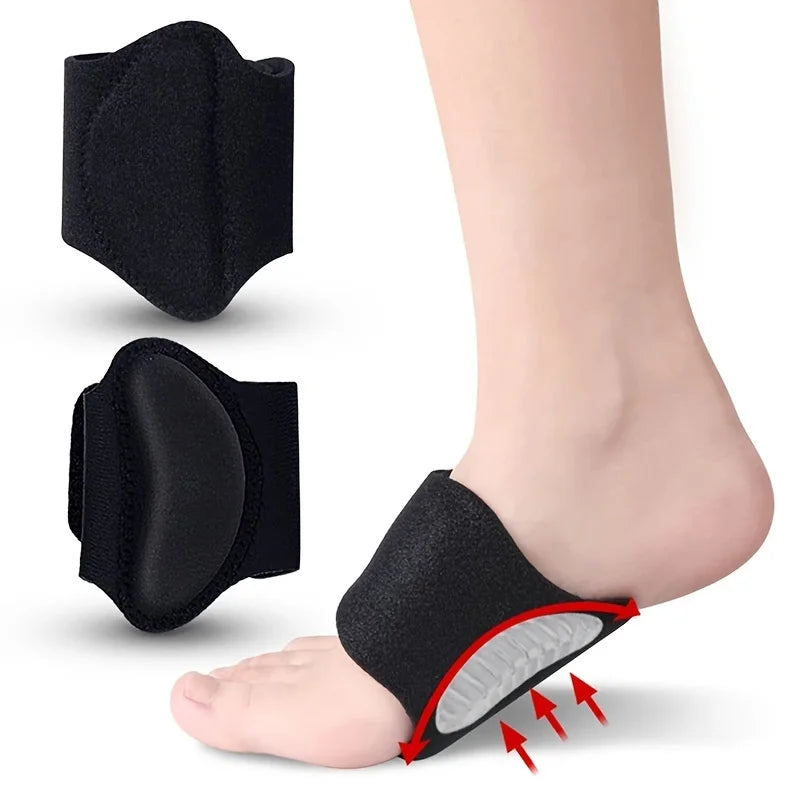 2pcs Unisex Compression Arch Support Brace For Men & Women, For Flat Feet High Arches Fallen Arches Qme