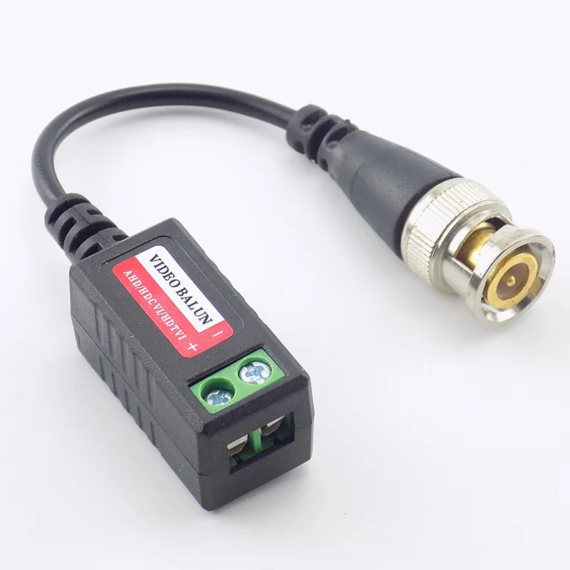 4pcs 8MP BNC CCTV Coax Video Balun Transmitter For 4K AHD/HD-CVI/TVI/CVBS Signal Transmission Passive Twisted Pair Qme
