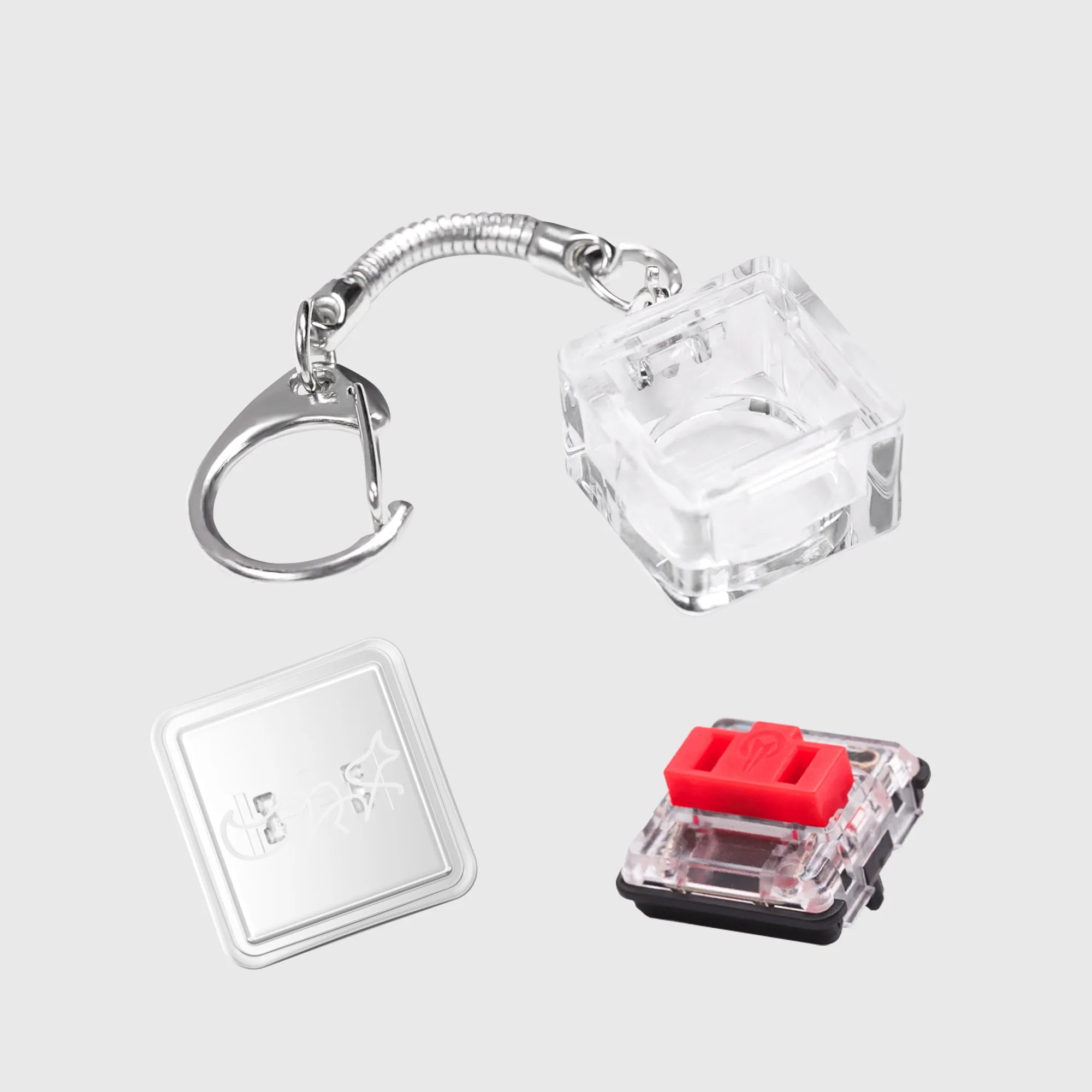 1 Pcs Finger Button Anti-stress Toys Acrylic Mechanical Keyboard Keycaps Office Decompression Calming Children Adults Unzip Toys Qme 1350D01