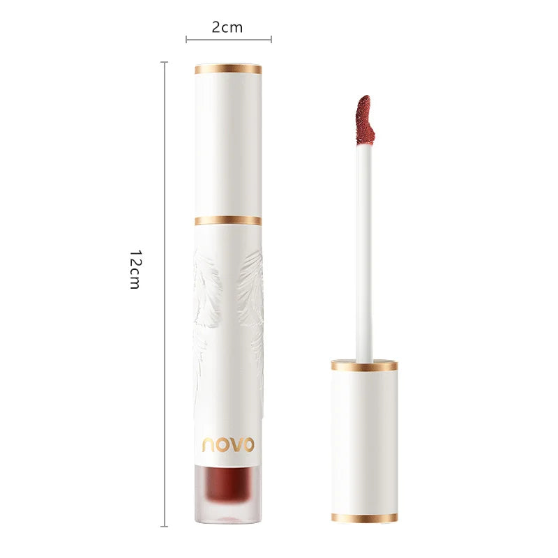 24h Long-lasting Matte Lip Glaze Waterproof Non Stick Cup Liquid Qme