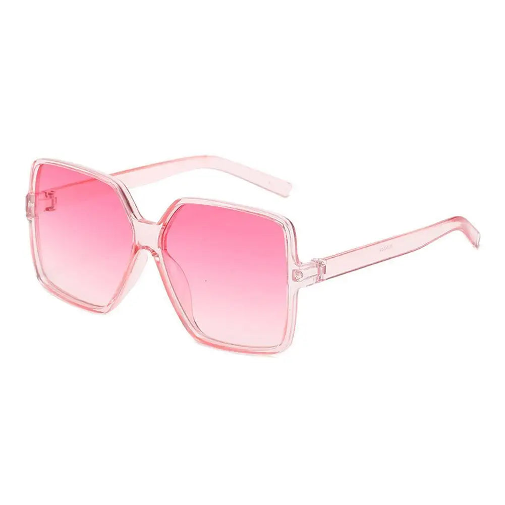 New Vintage Sunglasses Women Men Square Big Frame Sun Glasses Female Brand Designer Retro Shades Fashion Sunglasses for Male Qme D