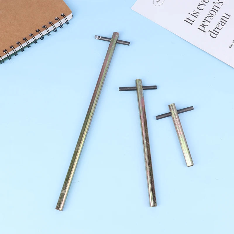 1Pc Extended Type Elevator Triangle Key Train Triangle Key Professional Triangle Key For Elevator Door. Qme