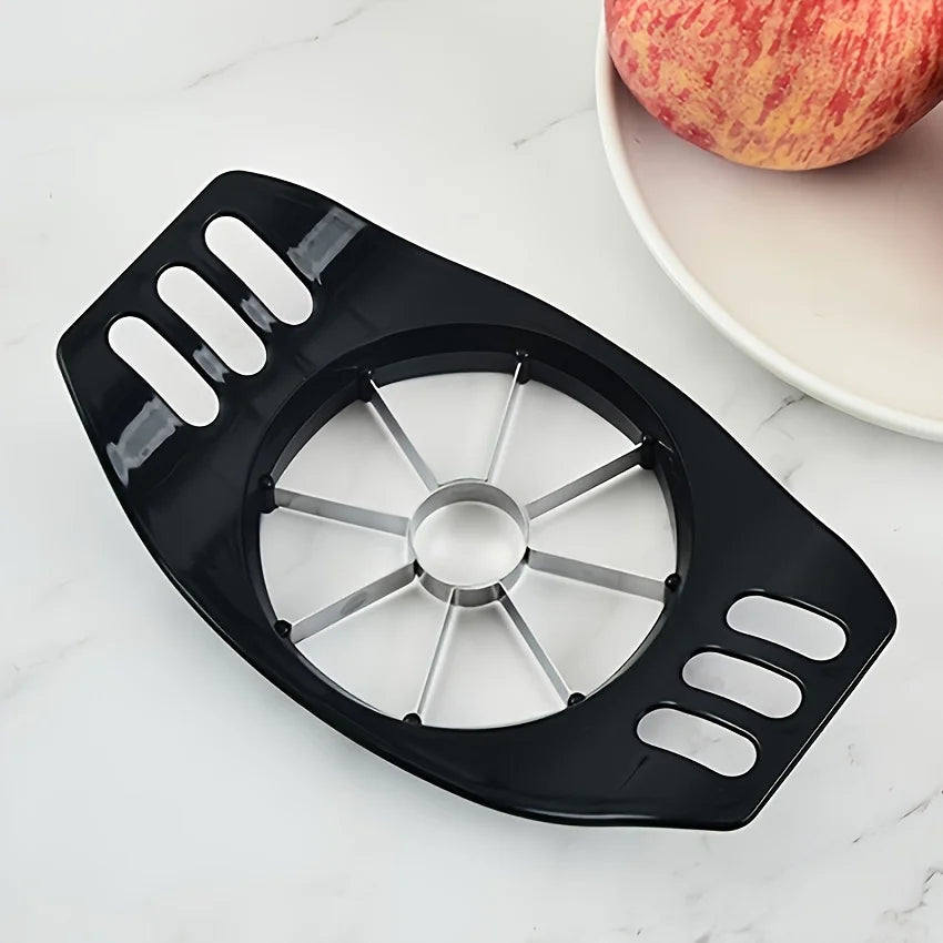 Stainless Steel Apple Slicer and Corer - Heavy-Duty Manual Fruit Knife with Uniform Blade, Ergonomic Handle Qme