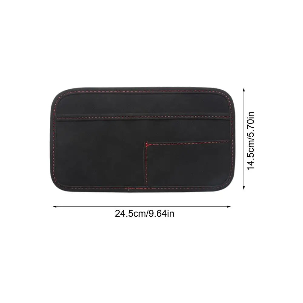 Center Console Organizer Bag Car storage bag multifunctional car organizer for Vehicle Truck SUV Van Door Qme Black