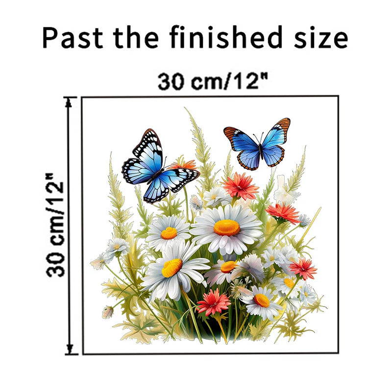 Trash Can Stickers Floral Wheel Self-adhesive Waterproof PVC Decals Qme
