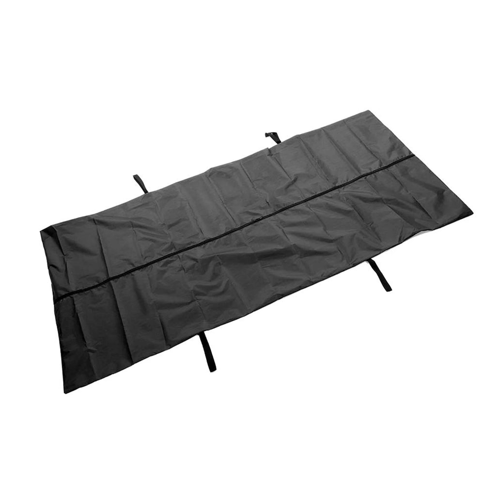 Emergency Cadaver Body Bag Oxford Cloth Dead Body Bags Double Use Waterproof Reinforced Handle Black for Hospital Transportation Qme