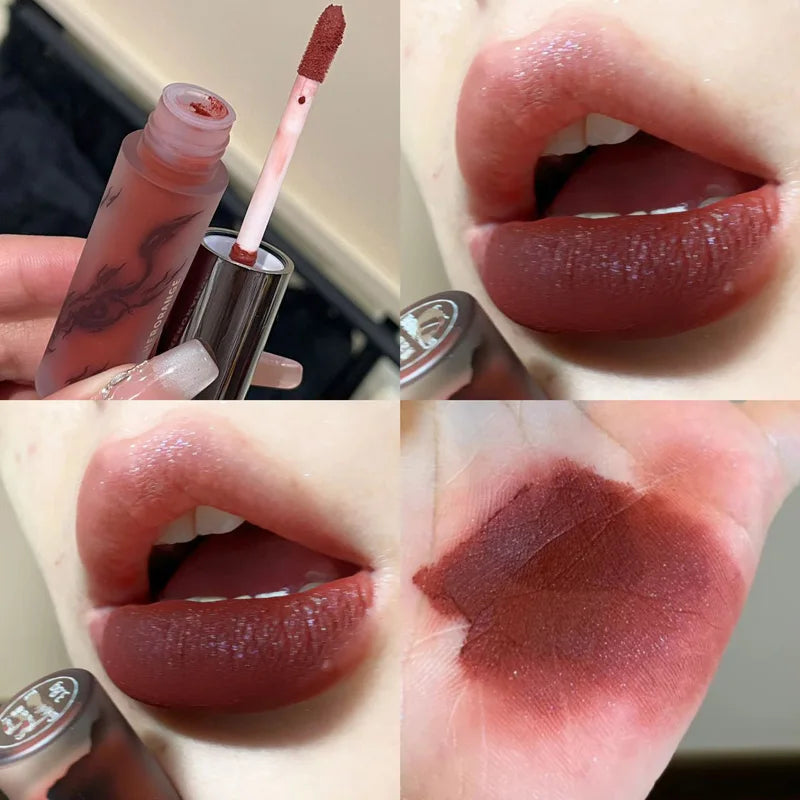 HERORANGE Lip Glaze Matte Velvet Fine Glitter Qme HR1013-03