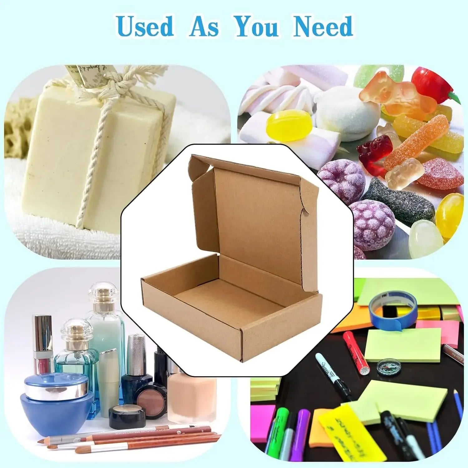 20PCS Corrugated Box Mailers- White /Brown Cardboard Shipping Box Corrugated Box Mailer Shipping Box For Mailer, Moving and Craf Qme