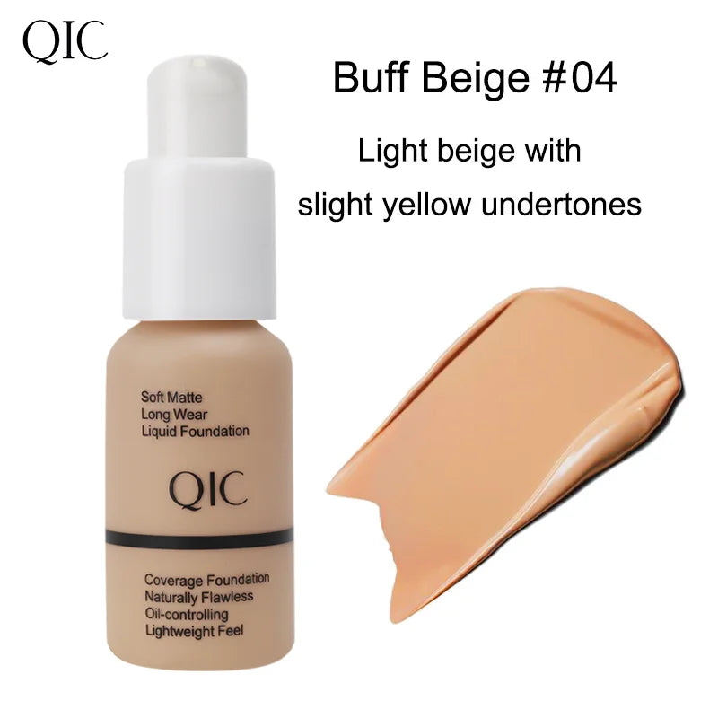Matte BB Cream, Lightweight Full Coverage Foundation, Long Lasting Moisturizing, Waterproof Sweatproof Oil Control Face Makeup Qme Q515-104