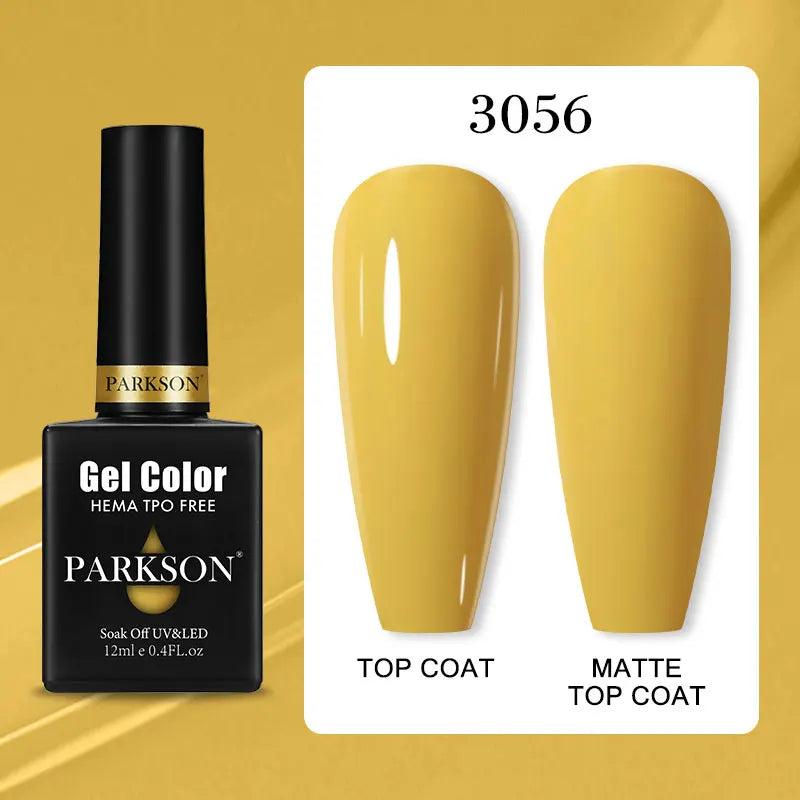 Parkson Colorful Nail Gel Polish Lacquer Soak Off UV LED Long Lasting Qme 3056