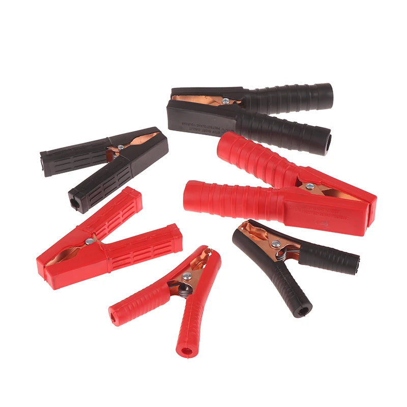1 Pair Plastic Handle Test Alligator Clip Electric Project 100-300A Qme