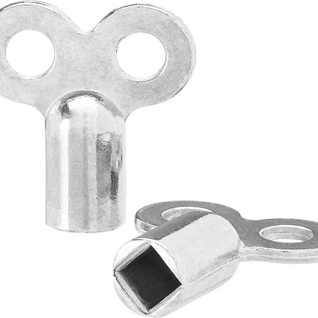 Zinc Alloy Radiator Exhaust Valve Key 5 Square Socket Accessory Qme