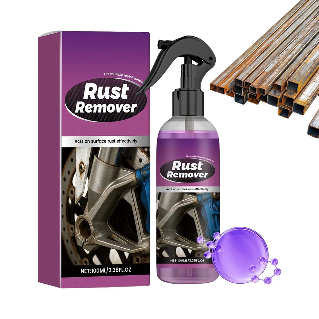 1pc Metal Rust Remover 100ml Rust Remover Spray Brake Iron Powder Converter For Car Automotive Wheel Chassis Marine Industrial Qme