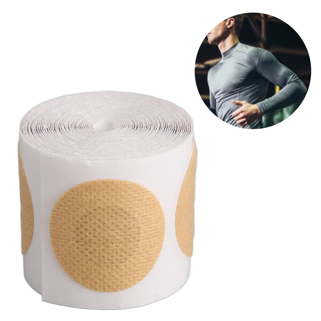 50 Pairs Men Nipple Cover Sweatproof Soft Nipple Adhesive Cover for Running Sports Sports Men Nipple Cover Running Nipple Cover Qme