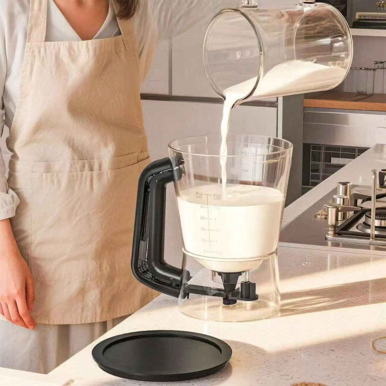 Cake Batter Separator Measuring Cup Dispenser Handheld DIY Baking Tool Qme