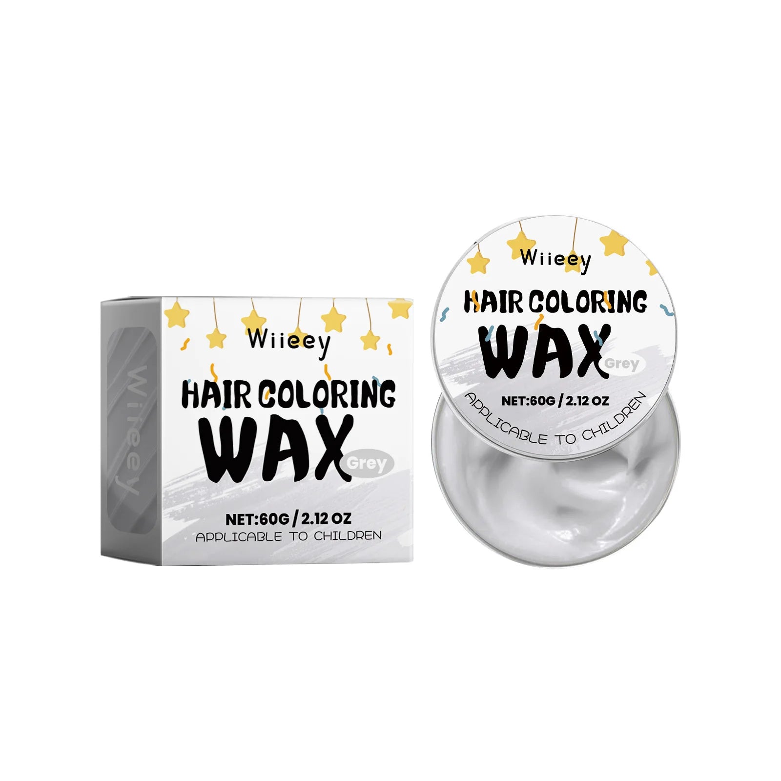 8 Colors Kids Hair Wax Temporary Paint Reduce Scalp Stimulate Prevent Qme Grey