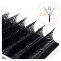 NATUHANA 7D W-shaped Eyelash Extensions Premade Volume Fan Natural Qme Double 4D W L 8mm