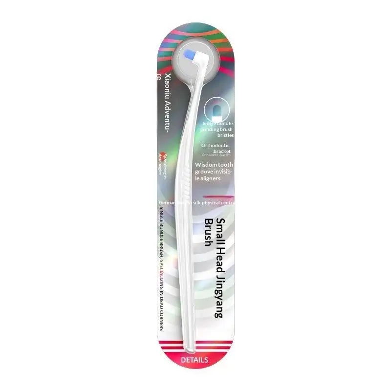 Small-head Interdental Brush Single Bundle Soft Bristles Deep Oral Qme White