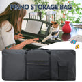 61-Key Keyboard Bag, Protective Case, Thick Padded, Portable, Waterproof, Shockproof, For Electronic Organ And Piano Qme Black