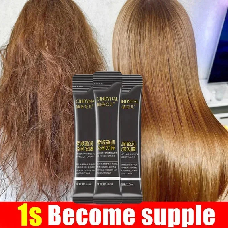 Magical Keratin Hair Mask For Maltreated Hair 5Seconds Repairing Damaged Frizzy Hairs Smoothing Nourish Straightening Hair Care Qme