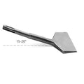 3 In Wide Electric Hammer Chisel Angled Heavy Duty Bent Tile Chisel Qme silver