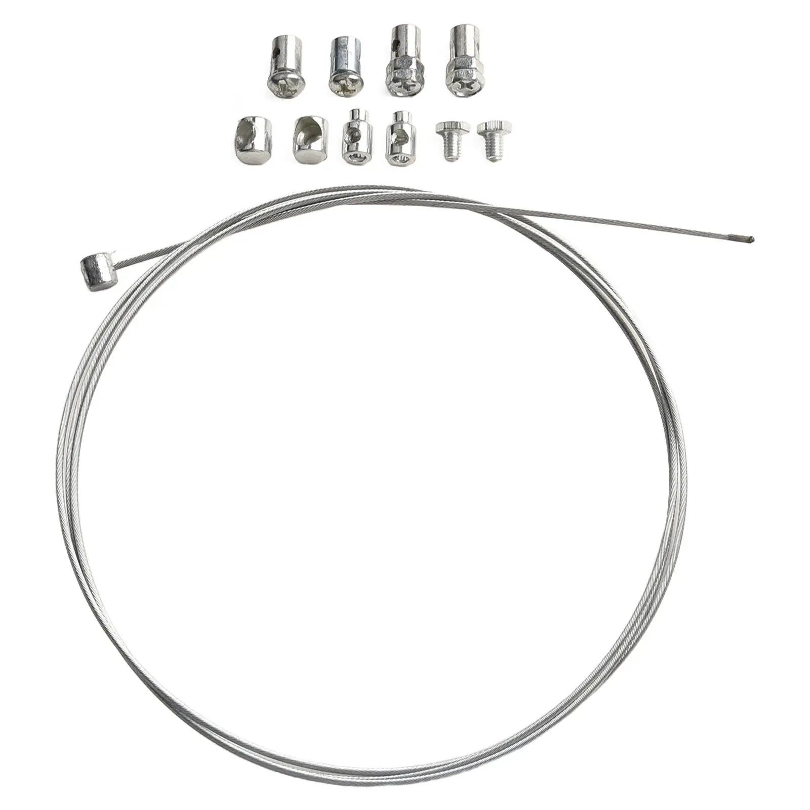 Throttle Clutch Cable Repair Kit Solderless Nipple With Sleeve Nut Set With Cable Lawnmower Rotovator Lawn Mower Parts Qme Default Title