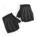Men Riding Fingerless Gloves Non-slip Half Finger Tactical Gloves for Motorcycle Cycling Hiking Hunting Outdoor Sports Mittens Qme black