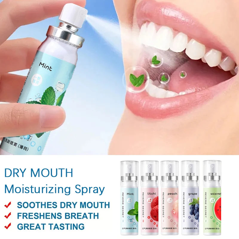 Convenient Breath Refreshing Spray Various Fruit Flavors Alcohol Care Qme