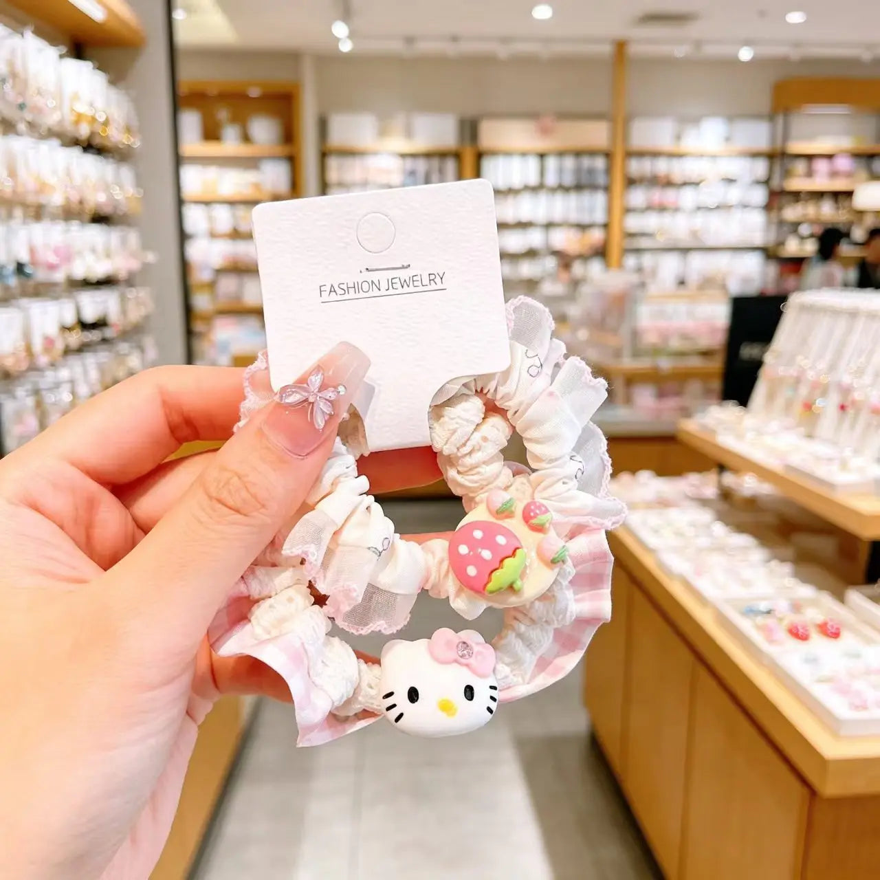 Hello Kitty Kuromi Hair Accessories, Melody School Hair Ties—Excellent Elasticity, Gentle on Hair Qme 9