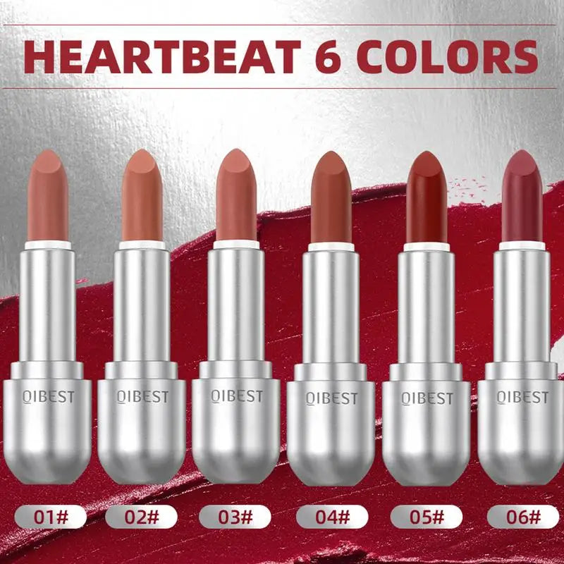 Waterproof Nude Matte Lipstick Non-stick Velvet Lips Liner Pencil Woman Makeup Velvet Rose Red Brown Lip Nude Lasting Lipstick Qme