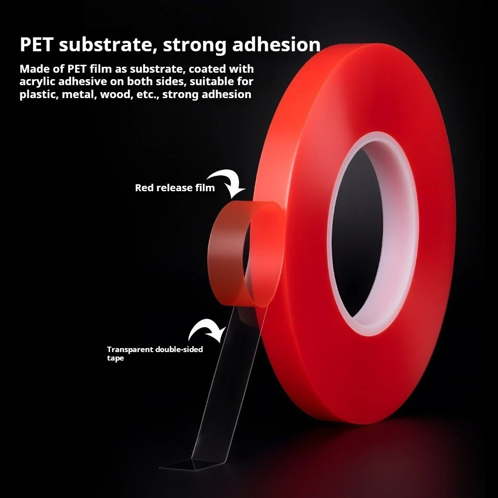 9.84FT Transparent Acrylic Double Sided Tape 6-30mm Width Ultra-strong Self-adhesive Heavy Duty Tape for Home Decoration Qme