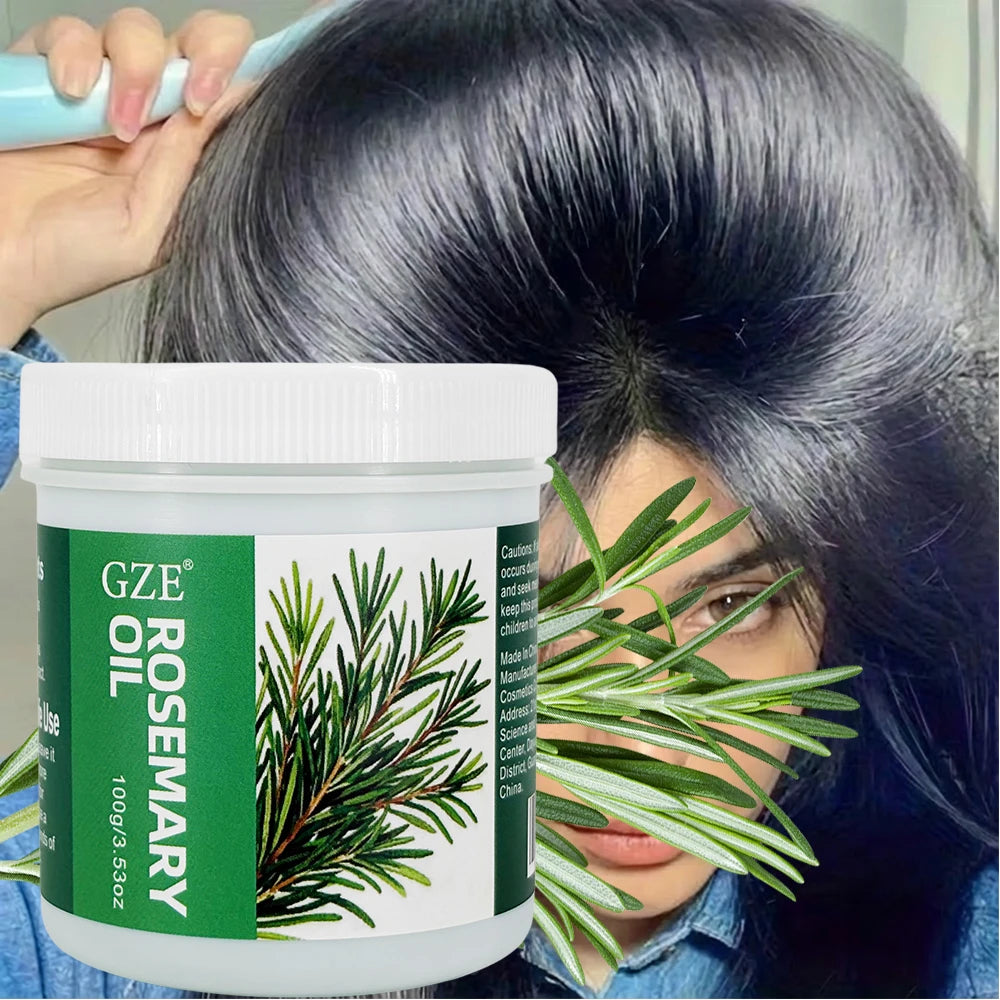 GZE 100% Pure Organic Rosemary Oil Long Lasting Lightweight Hair Essential Oil Moisturizing For Hair Strengthens And Scalp Qme