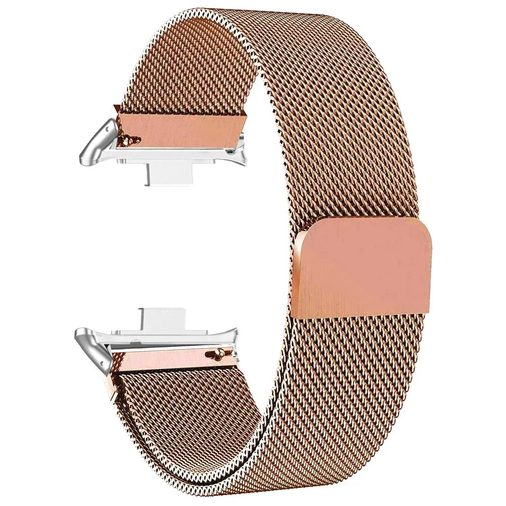 Milanese Loop Band For Redmi watch 5/4 Smartwatch Bracelet For Mi band 8pro/9 pro Wristband Replacement Metal Strap Accessories Qme Rose gold Redmi 5