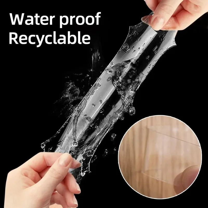 Super Strong Double Sided Adhesive Tape 6*6cm Transparent Square Nano Wall Stickers Patch for Home Seamless Waterproof Tapes Qme