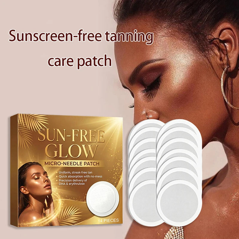 Sun Tanning Care Patches 14 Moisturizing Refreshing Natural Bronze Qme