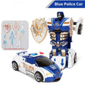2 in 1 One-key Collision Deformation Car Toys Automatic Transformation Robot Plastic Vehicles Boys Toy Model Car Kids Baby Gift Qme Giftbox